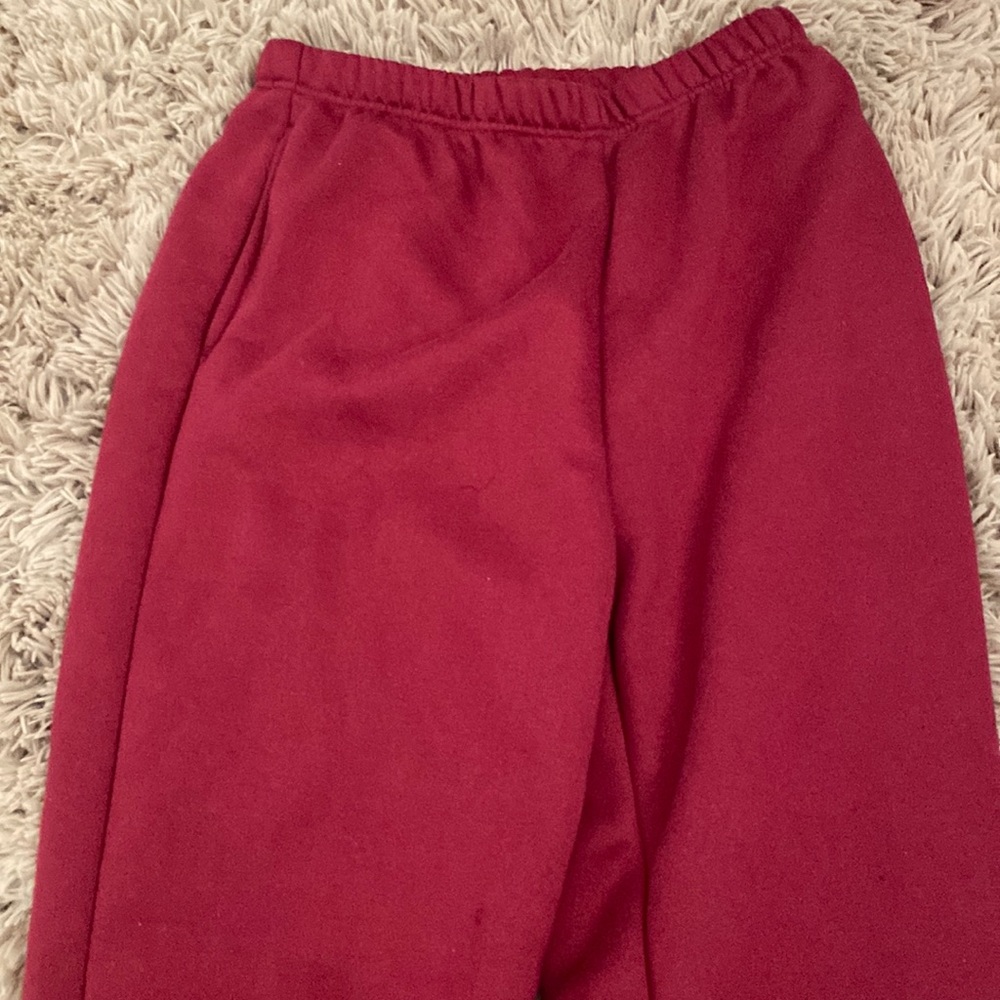 Burgundy Shein Sweatpants